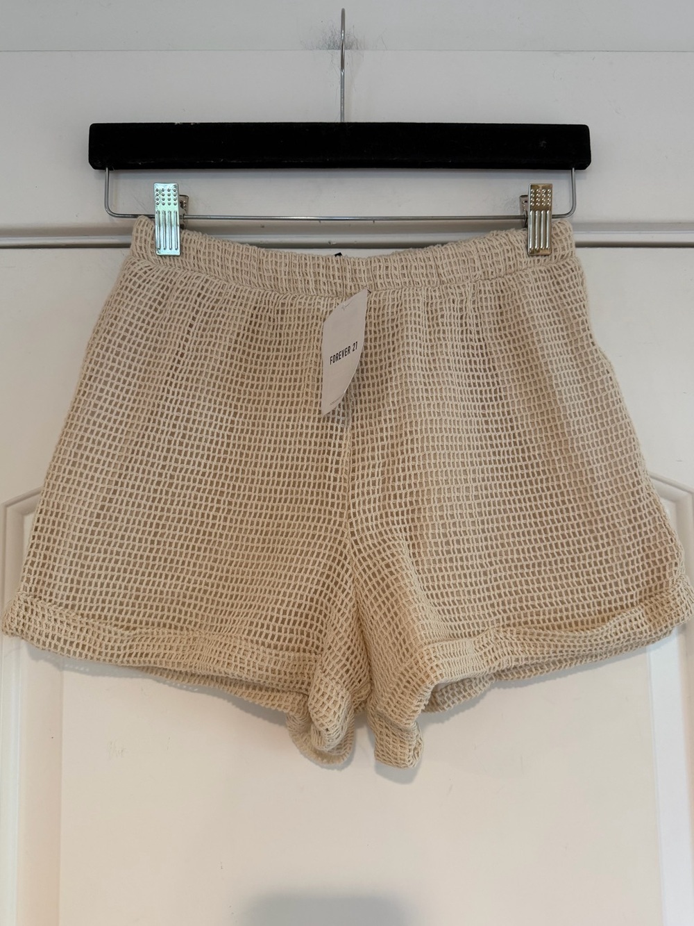 Forever 21 Mesh Knit Cotton Shorts - S